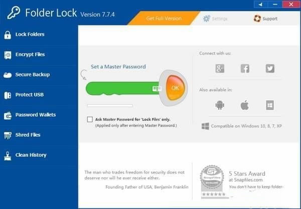 Folder lockרҵܹ7.8.3ṩ