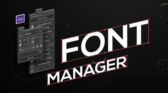 Aescripts Font ManagerԶ˹ٷ2024°ɫذװ