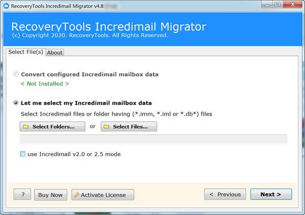 RecoveryTools IncrediMail MigratorԶ˹ٷ2024°ɫذװ