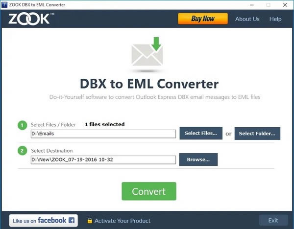 ZOOK DBX to EML ConverterԶ˹ٷ2024°ɫذװ