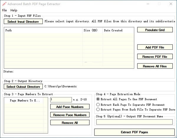 Advanced Batch PDF Page ExtractorԶ˹ٷ2024°ɫذװ