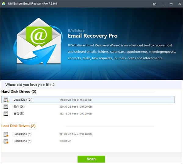 IUWEshare Email Recovery ProԶ˹ٷ2024°ɫذװ