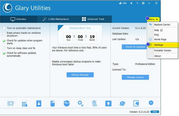 Glary Utilities FreeԶ˹ٷ2024°ɫذװ