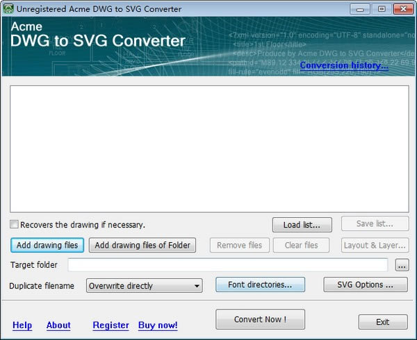 Acme DWG to SVG ConverterԶ˹ٷ2024°ɫذװ