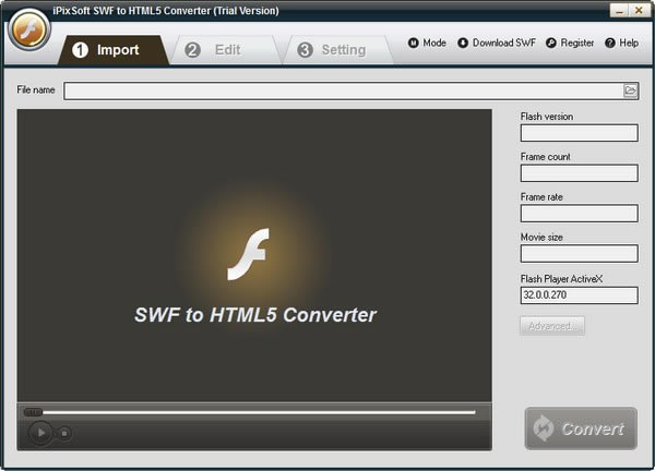 iPixSoft SWF to HTML5 Converter���Զ˹ٷ�����2024���°���ɫ������ذ�װ
