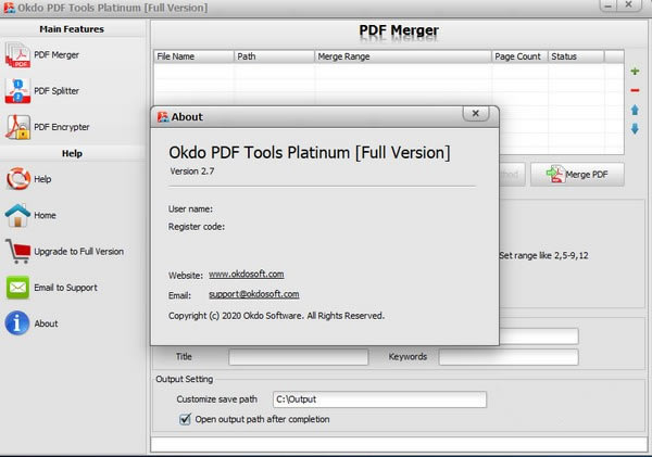 Okdo PDF Tools PlatinumX˹ٷ2024°GɫM(fi)db