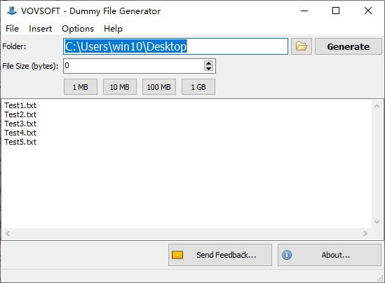 Vovsoft Dummy File GeneratorԶ˹ٷ2024°ɫذװ