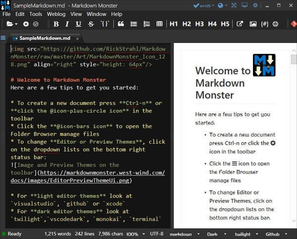 Markdown Monster°ءMarkdown Monsterٷ汾 v1.28.3.2 pc