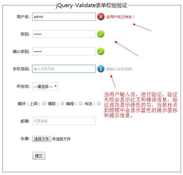 jQuery ValidateءjQuery Validate ٷѰ