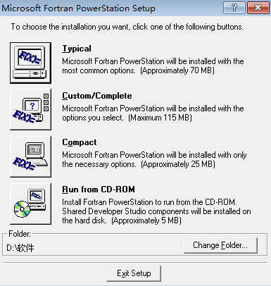 FortranءFortran v4.0 ر(32/64λ)-վ