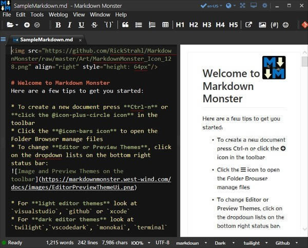 Markdown MonsterءMarkdown Monster(༭鿴) v1.22.86 ٷ汾