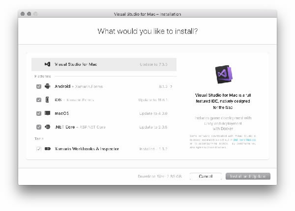 Visual Studio for Mac 2019ر氲װ4