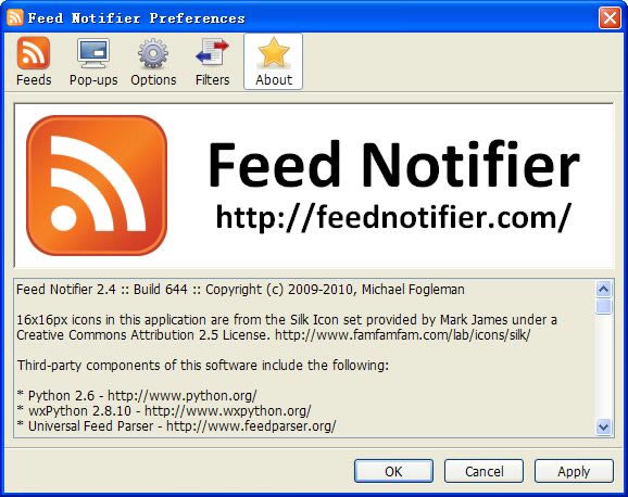 rssĶءrssĶ(Feed Notifier) v2.6 ɫİ
