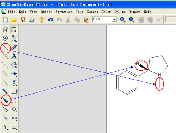 ChemBioOffice怎么画分子式