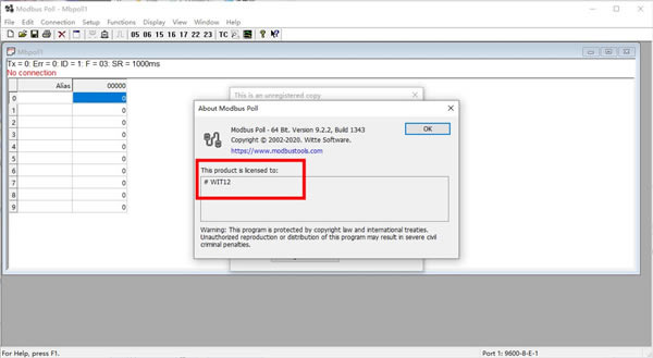 Modbus PollرءModbus Pollİ v9.5.0 ر