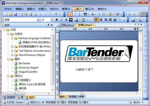 BarTenderǩӡر桿BarTenderǩӡر v10.1 İ