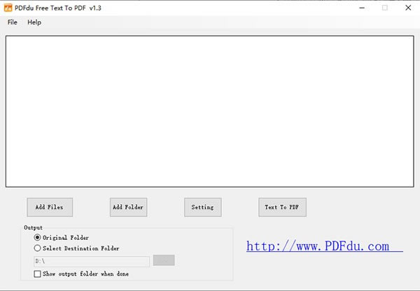 PDFdu Free Text to PDFءPDFdu Free Text to PDF(PDFת) v1.3 ٷ汾