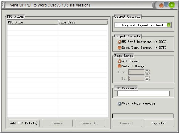 VeryPDF PDF to Word OCR ConverterءVeryPDF PDF to Word OCR Converter(PDFתWord) v3.10 ٷ汾