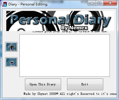 Personal Diary Editor 1ͼƬ