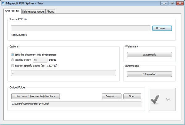 Mgosoft PDF SpliterءMgosoft PDF Spliter(PDFָ) v9.4.3 ٷ汾