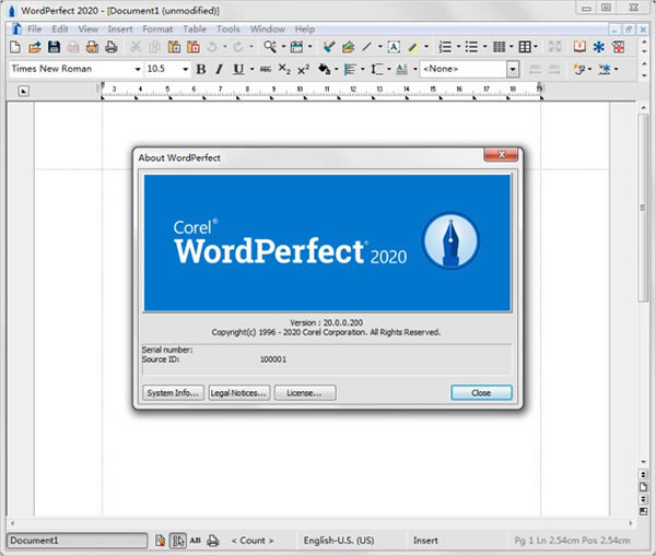 WordPerfectءWordPerfect2020İ v20.0.0.1 ٷ°