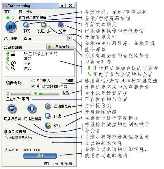 TurboMeetingpc桿TurboMeeting v8.0 ر