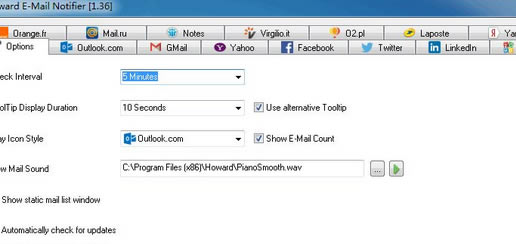 Howard Email Notifier°桿Howard Email Notifier v1.7.2.1 ٷ汾