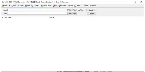 Batch DOC TO XLS ConverterءBatch DOC TO XLS Converter(ĵתExcel) v2020 ٷ汾