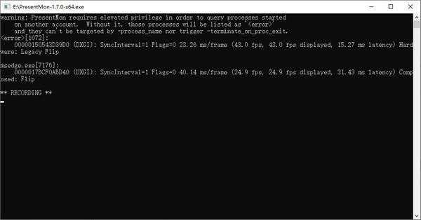 PresentMonٷ汾ءPresentMon(ETW¼) v1.7.0 ٷ汾