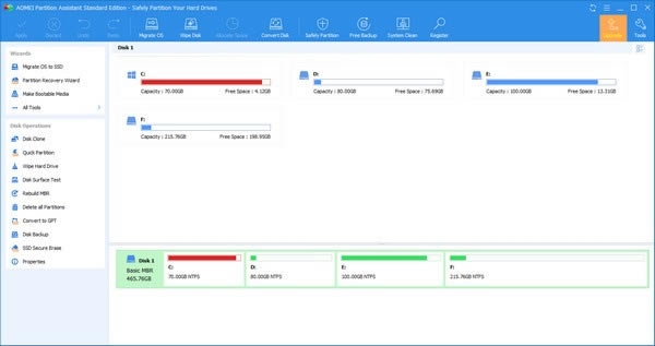 Aomei Partition AssistantرءAomei Partition Assistant() v8.9 ٷ汾