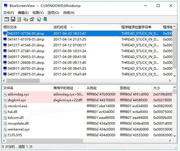 BlueScreenViewİ桿ϢٲBlueScreenView v1.5.5.0 ٷ汾