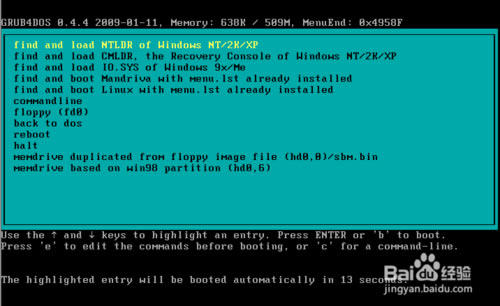 grub4dosdGRUB4DOSٷd v0.4.4 °-վ