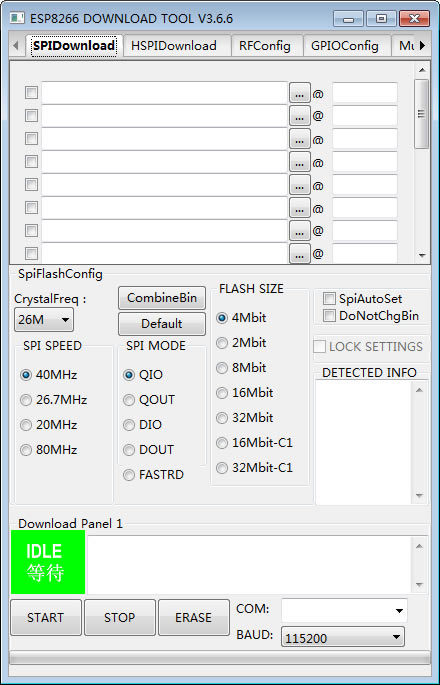 Flash Download ToolsرءFlash Download Tools(ESP32ģ¼) v3.6.6 ٷ汾