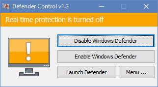 DefenderṩءWindows Defender Control(Defenderرչ) v1.6 İ