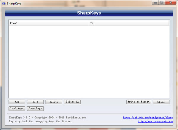 SharpkeysɫءSharpkeys(̰޸) v3.9.0.0 ɫ