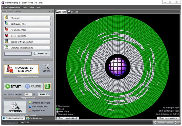 DiskTrix UltimateDefragѰءDiskTrix UltimateDefrag() v6.0.46.0 Ѱ