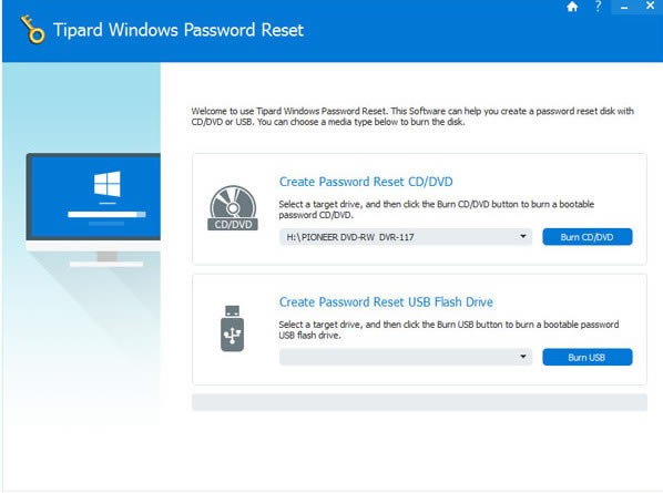 windowsṩءTipard Windows Password Reset() v1.0.10ٷ汾