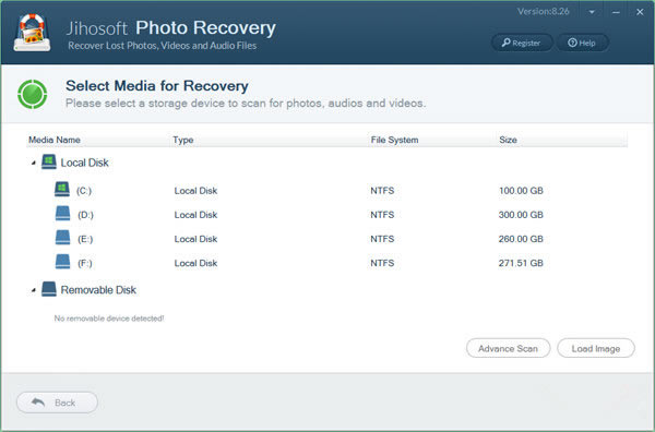 Jihosoft Photo RecoveryѰءJihosoft Photo Recovery(๦Ƭָ) V8.26 ٷ汾