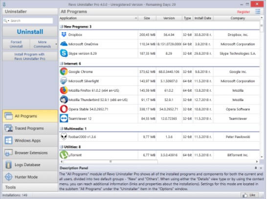 Revo UninstallerI(y)ƽ 1DƬ