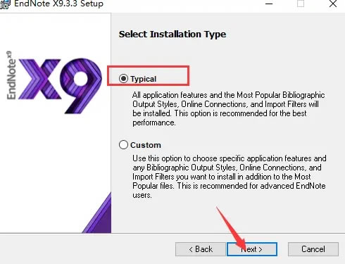 EndNote X9特別版安裝步驟5