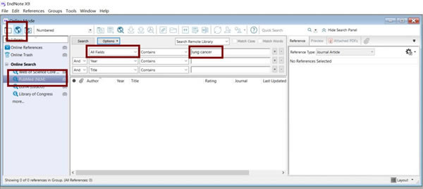 怎么從EndNote X9數據庫中搜索文獻1