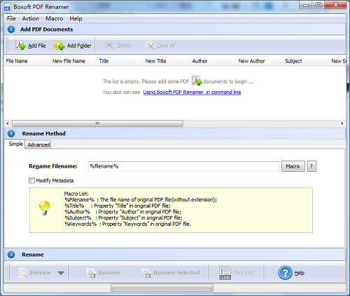 【Boxoft pdf Renamer下載】Boxoft pdf Renamer官方版本 v3.1 最新免費(fèi)版