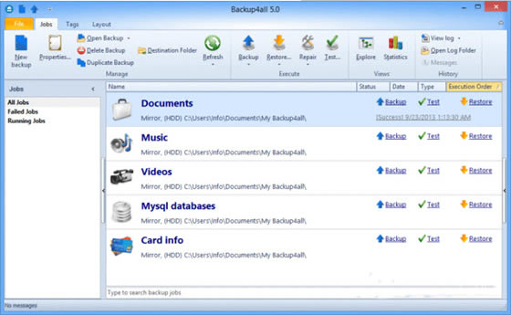 Backup4All؄e桿Backup4AllM(fi)d v8.9.352 İ