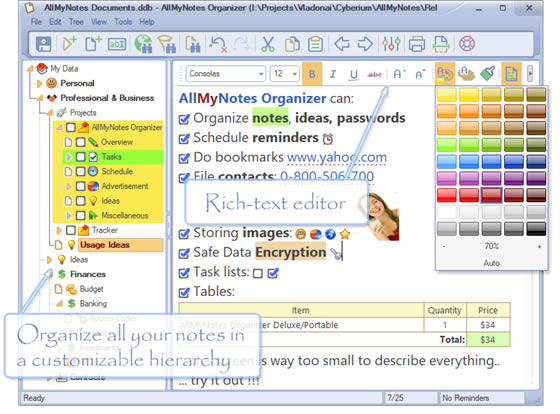 AllMyNotes OrganizerdAllMyNotes Organizerİ v3.39 M