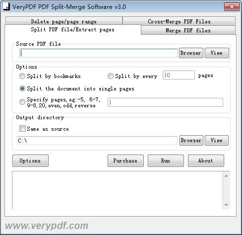 【VeryPDF PDF Split-Merge免費版下載】VeryPDF PDF Split-Merge(PDF文件拆分軟件) v3.0 官方版本
