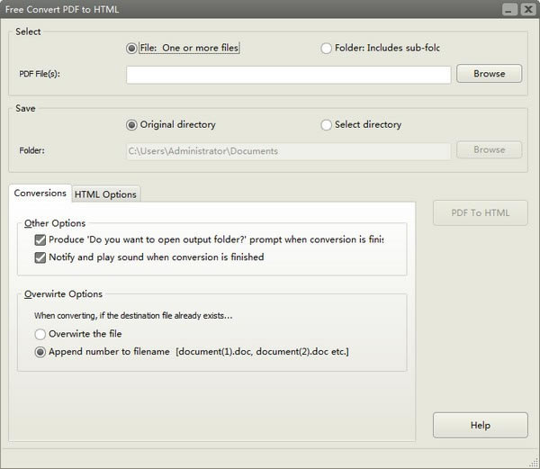 Free Convert PDF to HTMLٷ汾dFree Convert PDF to HTML(PDFDHTMLDQ) v8.8.2.6 ٷ汾
