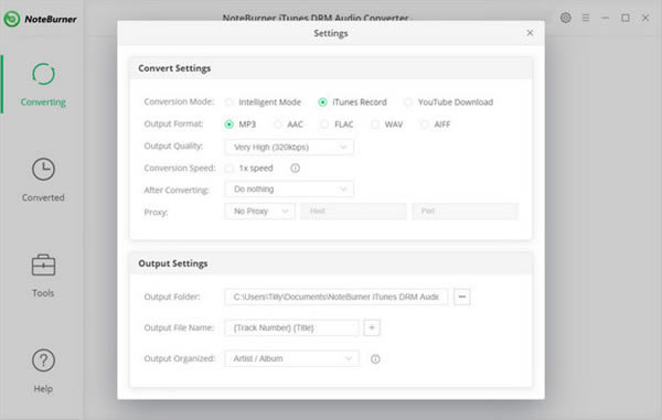 NoteBurner iTunes DRM Audio Converter特別版使用教程截圖3