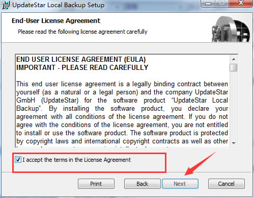 UpdateStar Local Backup截圖