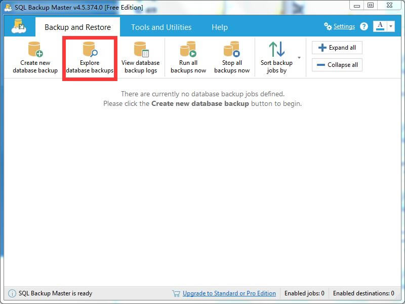SQL Backup Master؈D