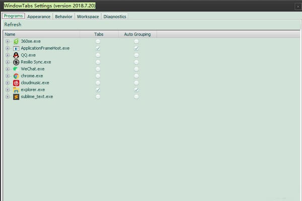 【WindowTabs免費版下載】WindowTabs(窗口多標簽頁工具) v2018.7.20 免費版
